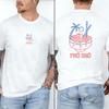 Herren Damen Baumwolle Rundhals T-Shirt Pho Sho Vorderseite Rückseite Doppelseitiger Druck Palme Vietnamesisch Nein