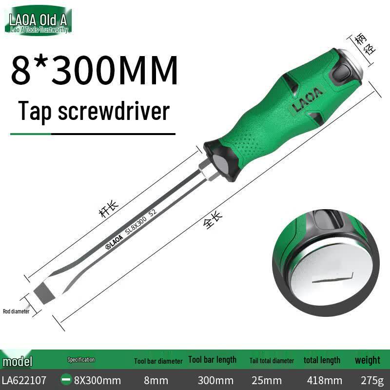 LAOA Impact Magnetic Cross-Through Screwdriver