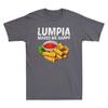 Lumpia Makes Me Happy Funny Lumpia Food Lover Gift Vintage Men's Cotton T-Shirt