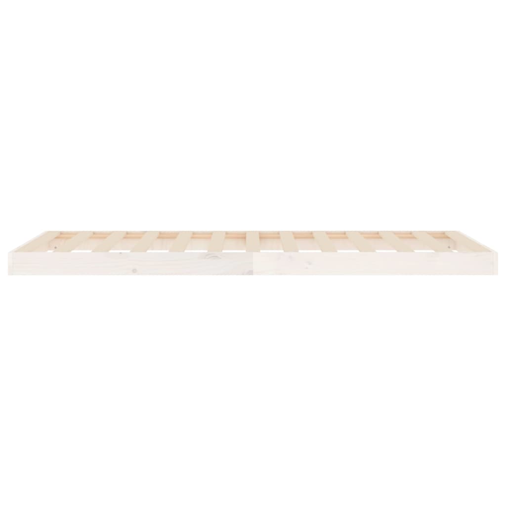 Solid Wood Bed White 90 x 190 cm Pine