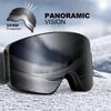 Odoland Snow Goggles Night Magnetic Interchangeable Flat Double OTG Glasses Snowboard Goggles with Wide Field of UV400 Impact Lightweight VLT +