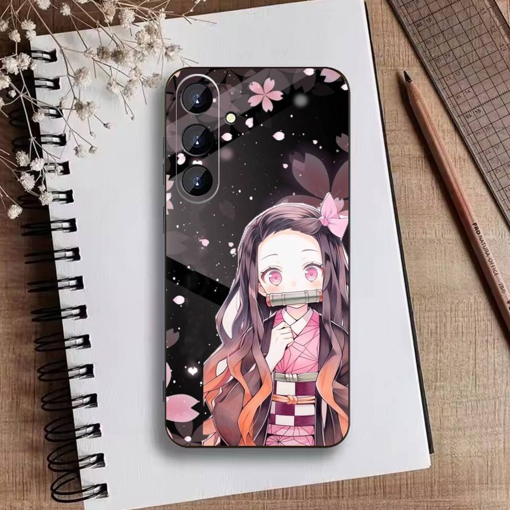 Nezuko K-Kamado Phone Case For Samsung Galaxy A73,21,22,32,71,53,52,51,80,5G Soft Black Cover