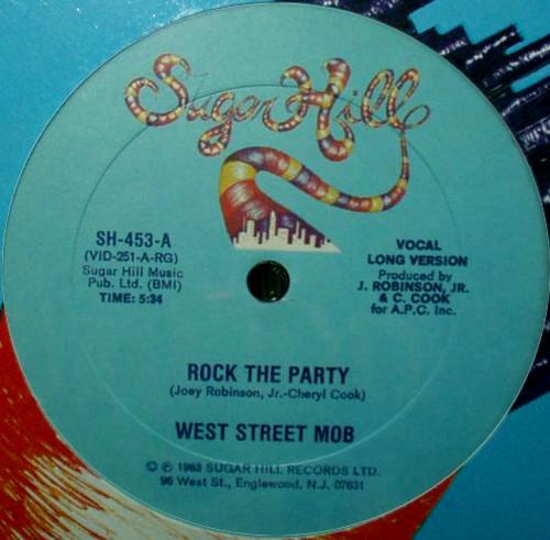 

12-дюймовая пластинка WEST STREET MOB - Rock The Party SH453 Sugar Hill Reco 1983 US Рэп и хип-хоп/R&B Б/у
