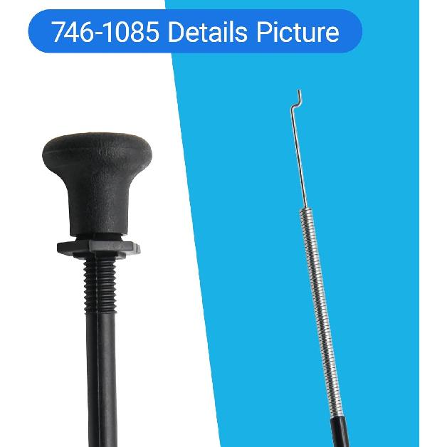 946-1085A Choke Control Cable Replacement for MTD Cub Cadet Troy-Bilt 746-1085 946-1085A 746-1085A Lawn Mower Parts - Fits LT1042 LT1045 LT1046