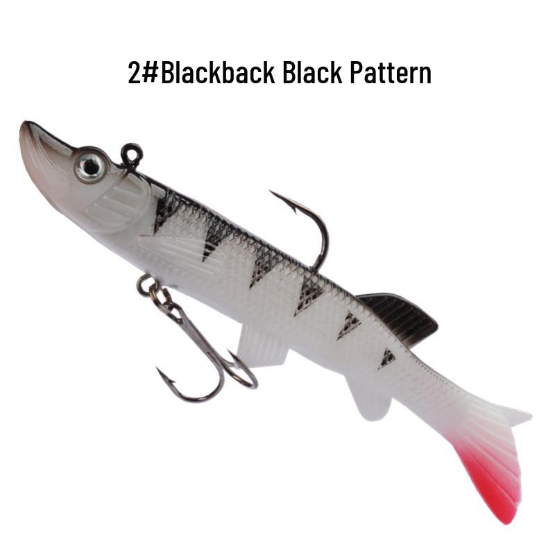 

Multi-Color Soft Fish Simulation Jig with Lead-Filled Head for Freshwater/Saltwater Perch and Aspius Fishing 8g 7.5cm
