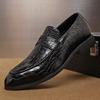 Nové pánské neformální šaty kožené boty luxusní móda svatební boty se vzorem krokodýl britský styl Oxford boty plus velikost 38-48