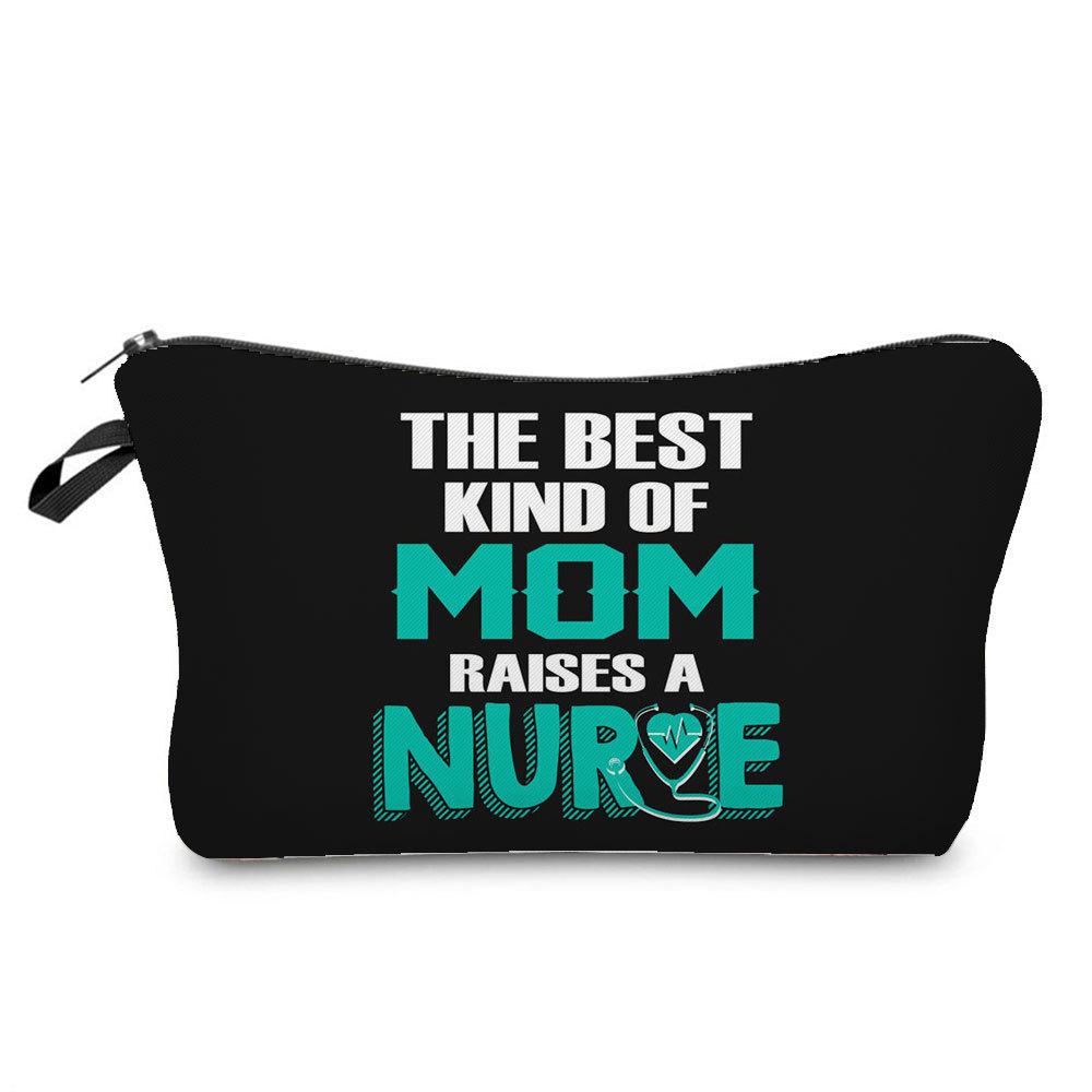 Women Nurse Print Cosmetic Bag Toiletries Organize Travel Storage Case 6863