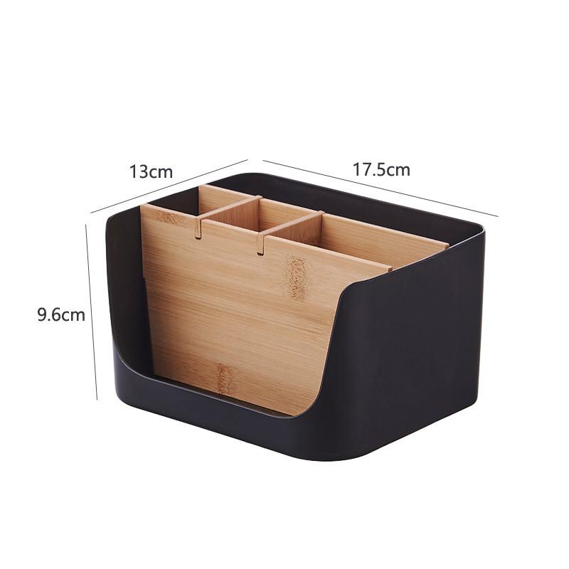 Бамбуково-деревянный ящик для хранения Съемная многофункциональная большая корзина Контейнер для хранения мелочей Организация пространства в доме Хранение 1270₽