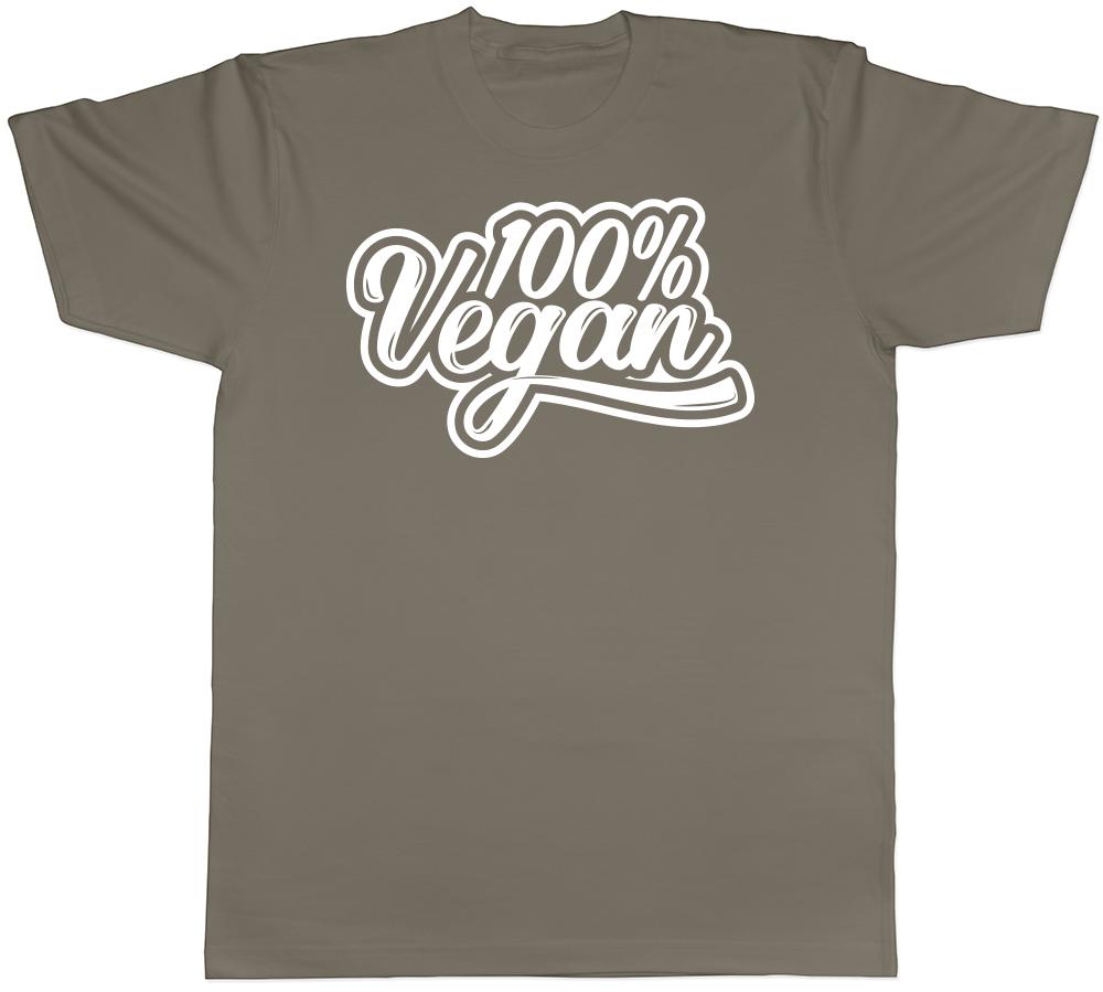 100 Vegan Unisexs Unisexs Ladies TShirt Tee