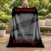 Detroit Red Wings Decke Flanelldecke Weiche Gemütliche Plüschdecke für Sofa Bett Leichte Heimdekoration Geschenke für Weihnachten verschiedene Feiertage