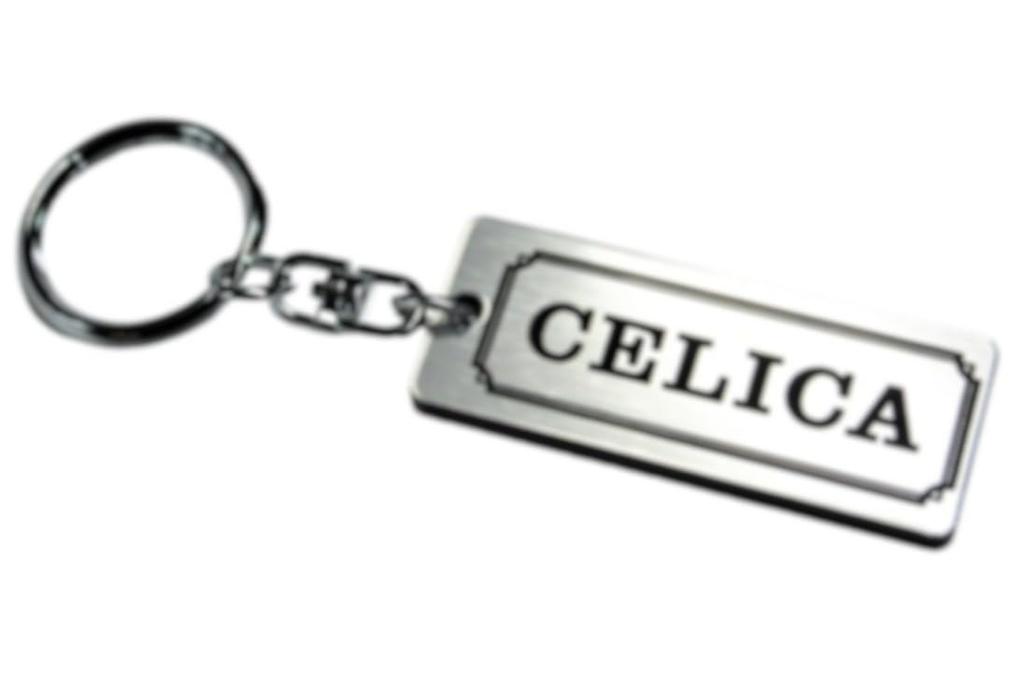Celica Double Ring Acrylic Original Keychain xx lb zzt st205 st185 ta27 Daruma Model Custom Parts A-564-2 Silver/Black Early/Late