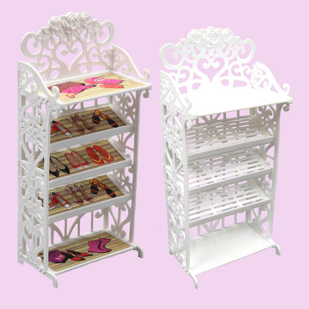 Doll Simulation Furniture Shoe Rack & Shoe for Case Children Sand Toy Model