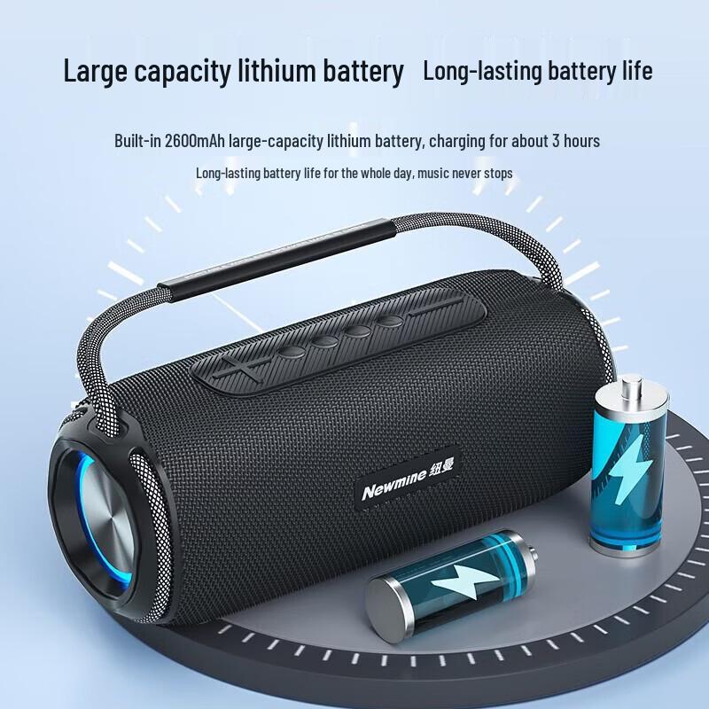 Newmine N20 Portable Bluetooth Speaker CN plug (adapter included)