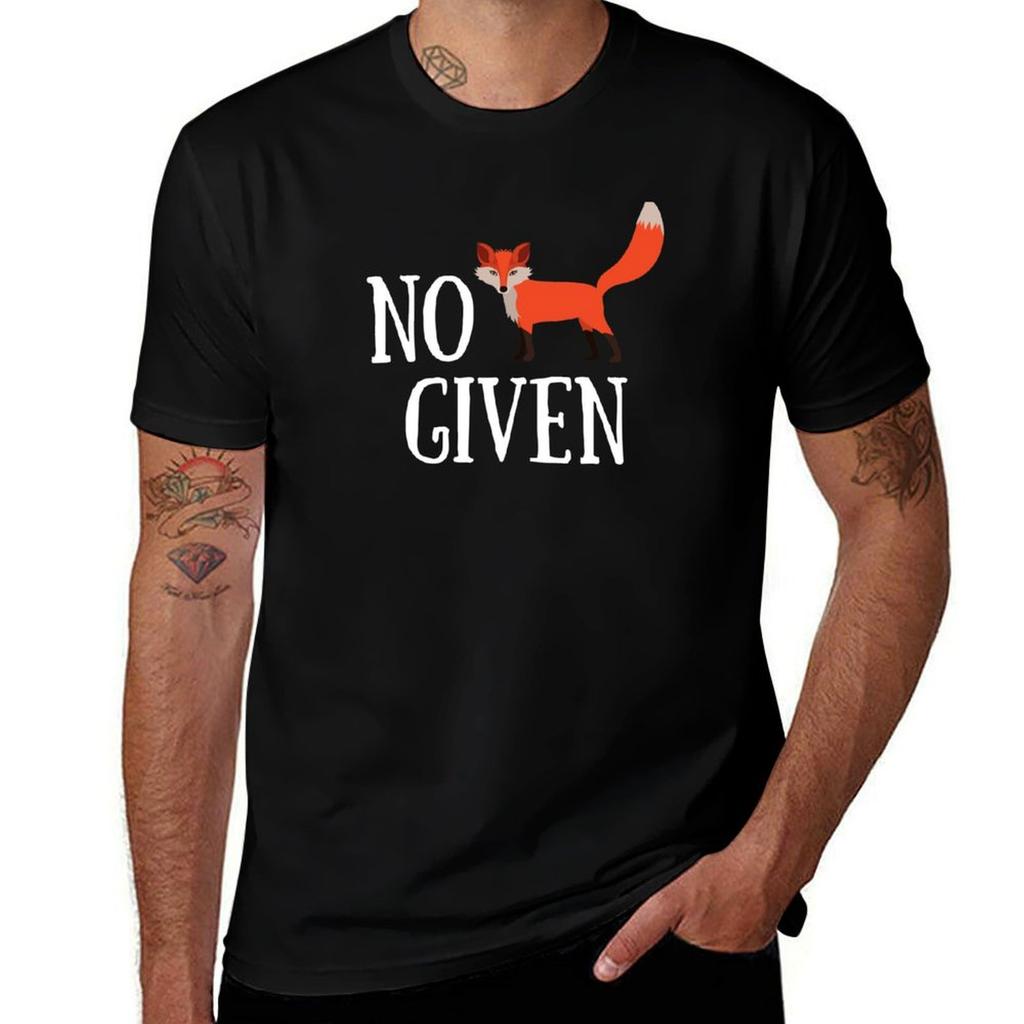 No Fox Given Cool And Funny Gift For Fox Lovers Tshirt Vintage Style Printed Top Tshirt