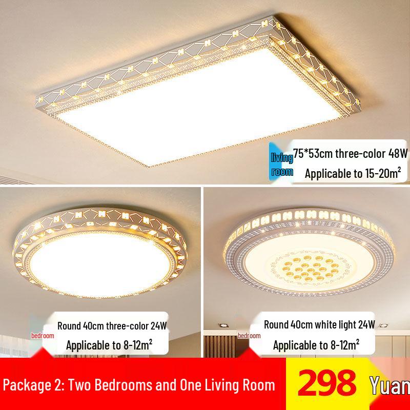 Modern Round LED Ceiling Light for Living Room, Dining Room, Bedroom, and Study