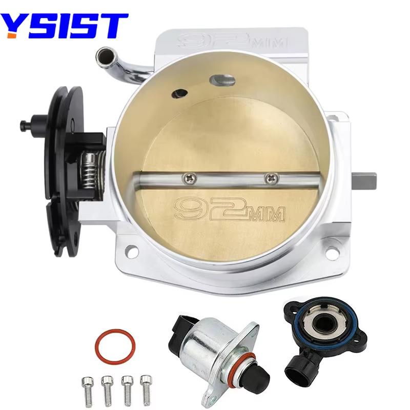 92mm/102mm Throttle Body For LS1 LS2 LS3 LS6 LS7 LSX Car Modification Parts Black/Silver High Flow Billet Intake Manifold