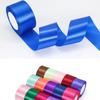 25yards/Roll (22 Meters) 50mm Solid Color Satin Ribbons for Wedding Birthday Party Gift Wrapping Xmas Festival DIY Crafts Ribbon