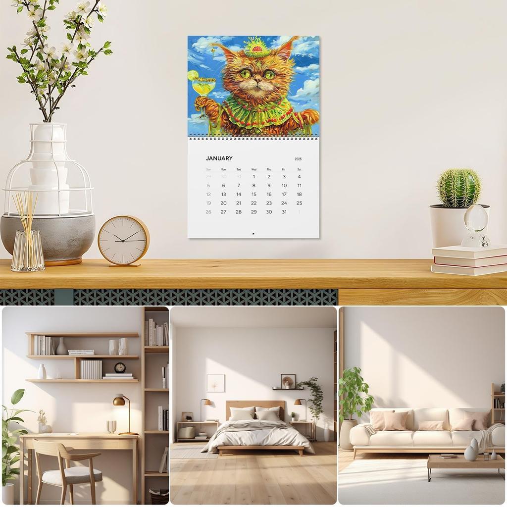 2026 Drunk Cats Calendar with Drunk Cats Images Family Planner Calendar Planner for Cat Lovers Organization & Planning