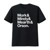 MORK and MINDY Retro TV T Shirt Helvetica Vintage Washed Unisex Casual Breathable Stretched Designer Clothes Graphic Slightly