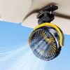 NIFBANG Car USB Low Adjustable Airflow Powerful USB Car Easy Perfect for Summer or Car Includes Clip and USB Cable Fan, Charging, 2000mAh, Clip/Screw