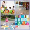 36PCS Colorful Number Spot Markers Stickers Line up Spots for Classroom Floor Number Stickers Classroom Line up Spots Dots Floor Decals for Teacher