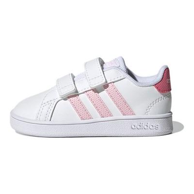 Neo Grand Court Casual Lightweight Durable Low-Top Skate Shoes Baby Sneaker Pink White GX5751