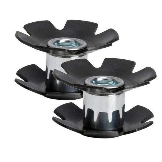 

VIARON 2 шт., антиокислительная антикоррозийная легкая гарнитура, верхняя стальная звездчатая гайка MTB для велосипеда чёрный