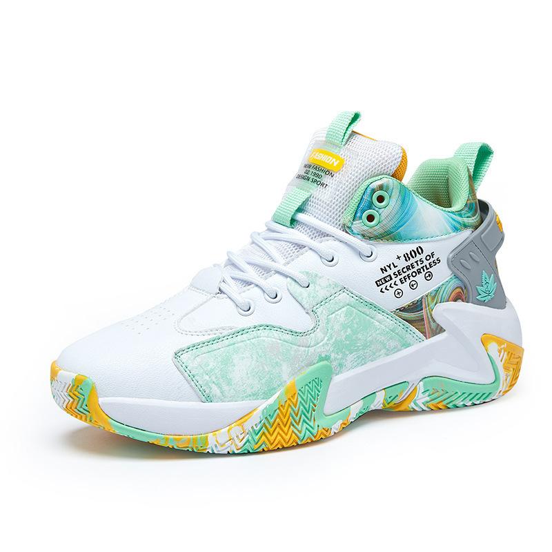 

Shoes running shoes student new fashion wear-resistant basketball couple men s and women s high-top breathable sports shoes 2025 44