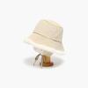 Women's Ribbon Cold Wave Winter Fur Trimming Bucket Hat