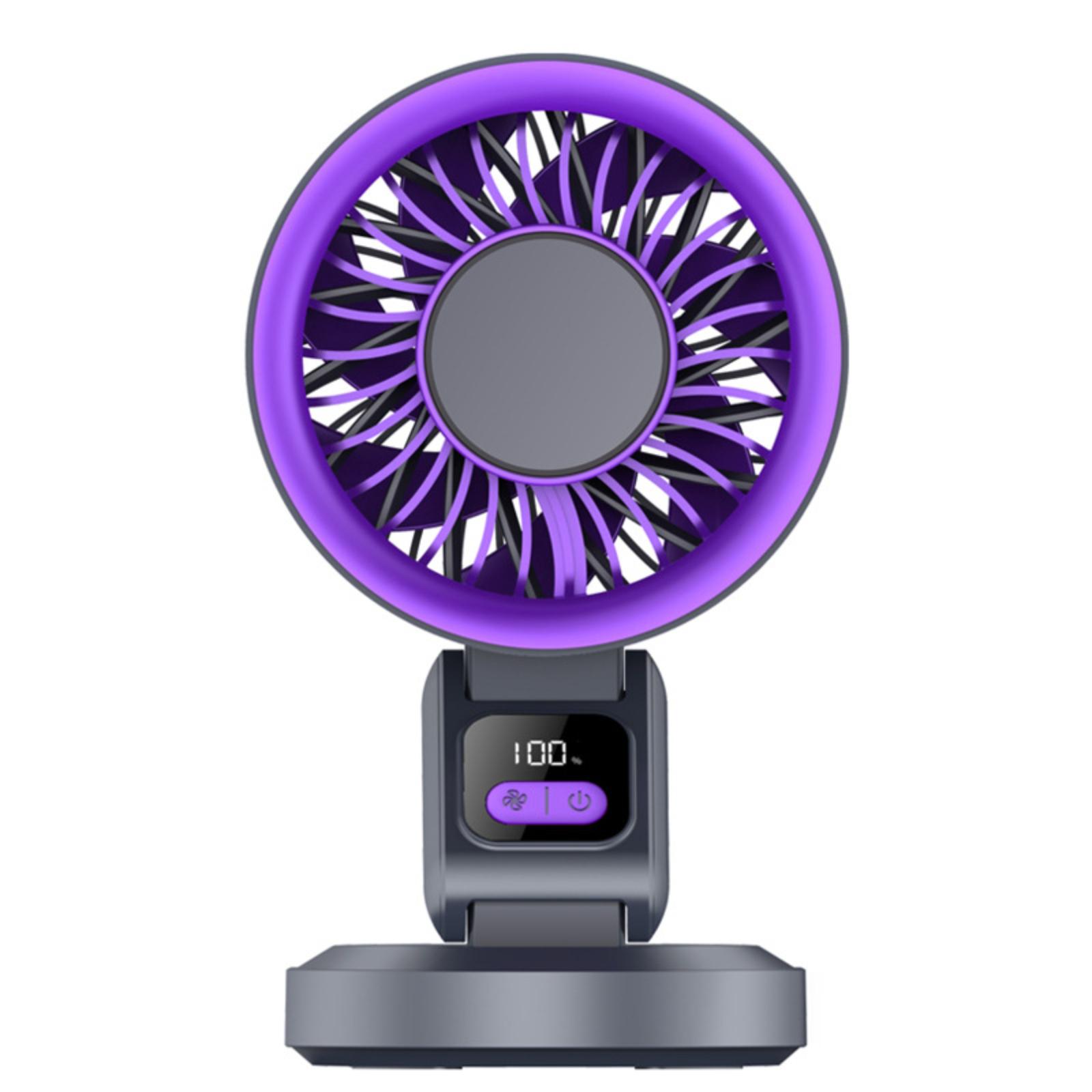 Long-Lasting Battery Clip Fan, Oscillating Desk Fan for , Portable Wall-Mounted Circulating Fan one size чёрный