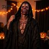 Professionelle Cosplay-Requisiten für Party, Gruseliger Zombie-Kopf-Maske, Horror-Latex-Vollhaube für Erwachsene, Realistisches Charakter-Kopfstück, Unheimliches Skelett, Halloween