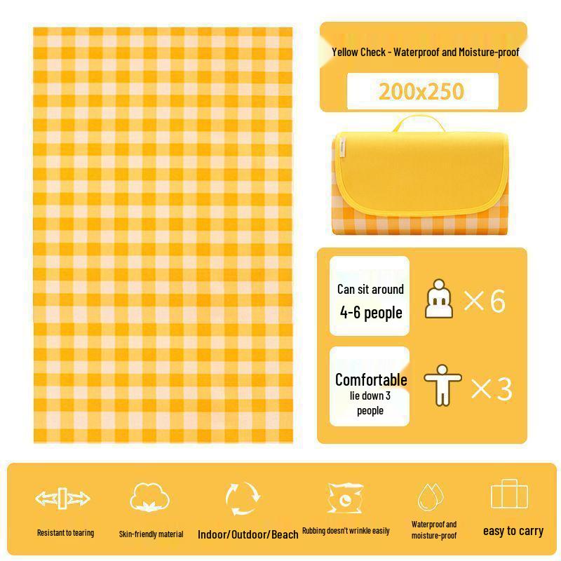 Thickened Waterproof Outdoor Picnic Mat - Portable for Camping, Beach, Tent, or Garden
