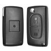 Car Key Case For Peugeot 207 307 308 407 607 For Citroen C2 C3 C4 L C8 Flip Folding Car Key Shell 2  Buttons CE0536