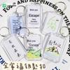 Minimalist Inspirational Transparent Keychain for Backpacks - Perfect Gift for Students and Couples