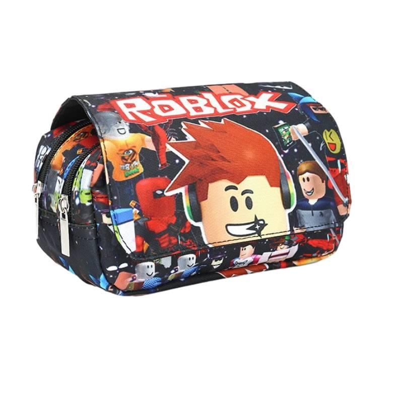 3d New Virtual World Roblox Dual-layer Pencil Case For Elementary And Middle School Students