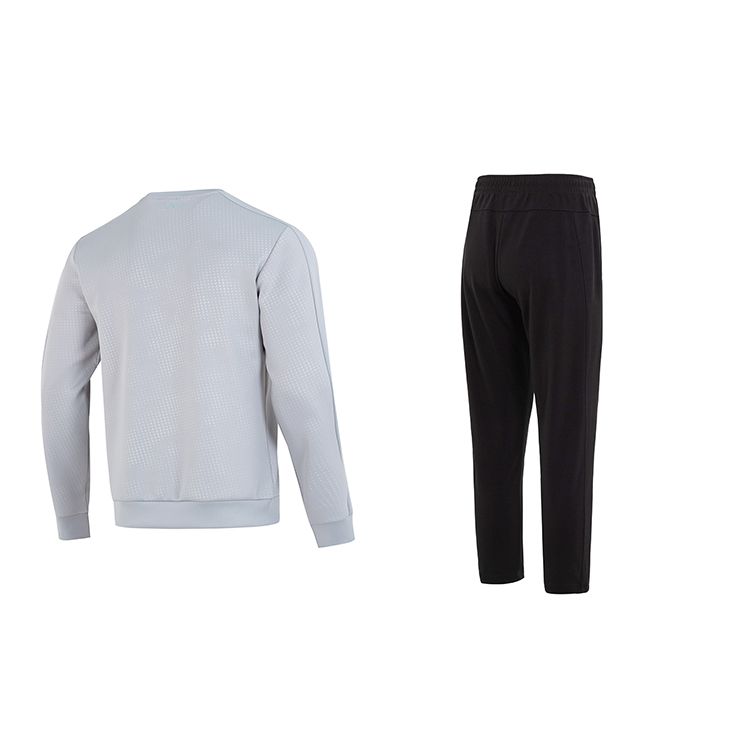 Under Armour Solid Color Casual Pullover Hoodie Straight Leg Sports Leisure Set Men Hoodies Gray Black 22600303-011+23600703-001