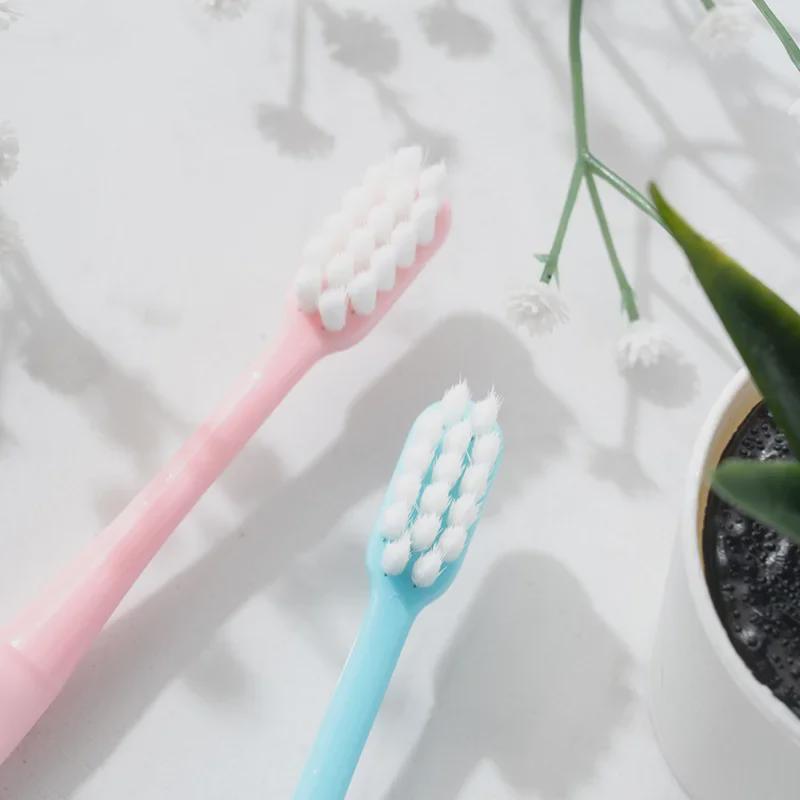 Chenke Ultra-Fine Soft Bristle Adult Cotton Toothbrush - Small Head for Couples