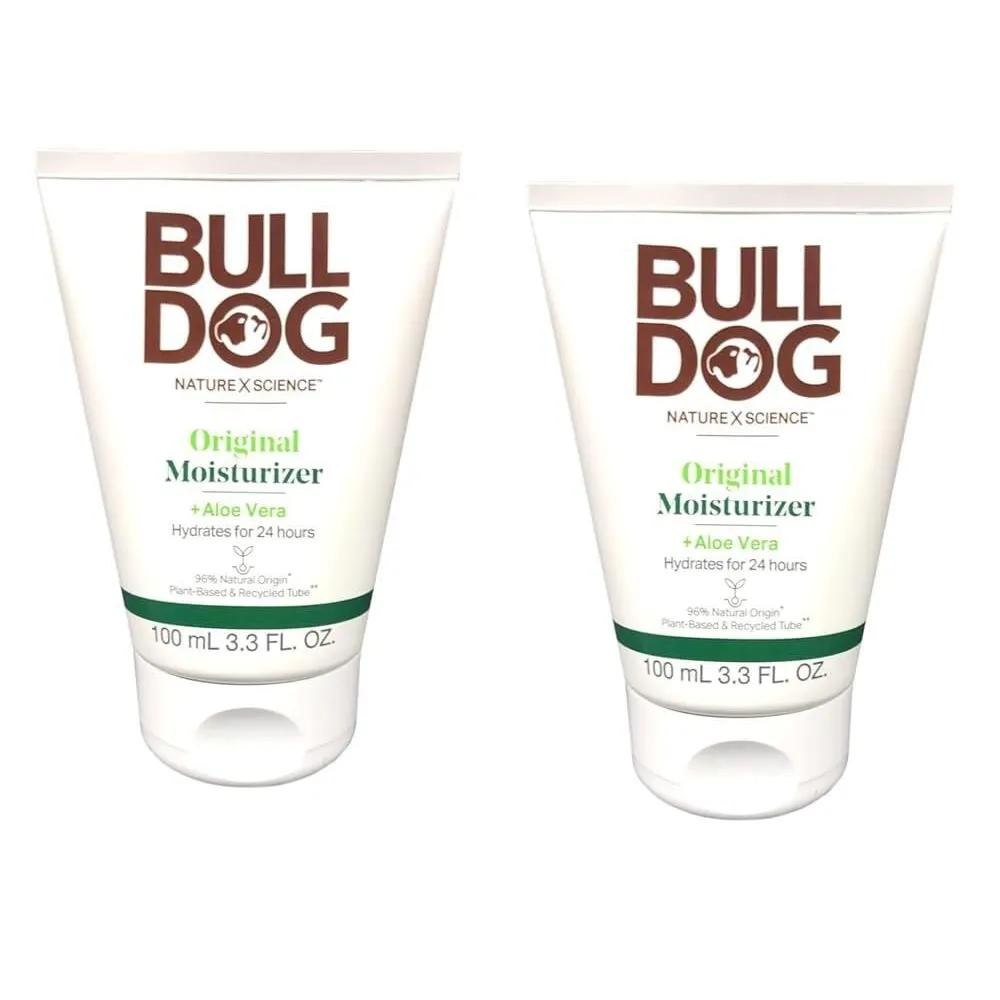 Bulldog Skincare Original Moisturizer for Men with Aloe Vera 97.6ml 3.5oz 2-Pack