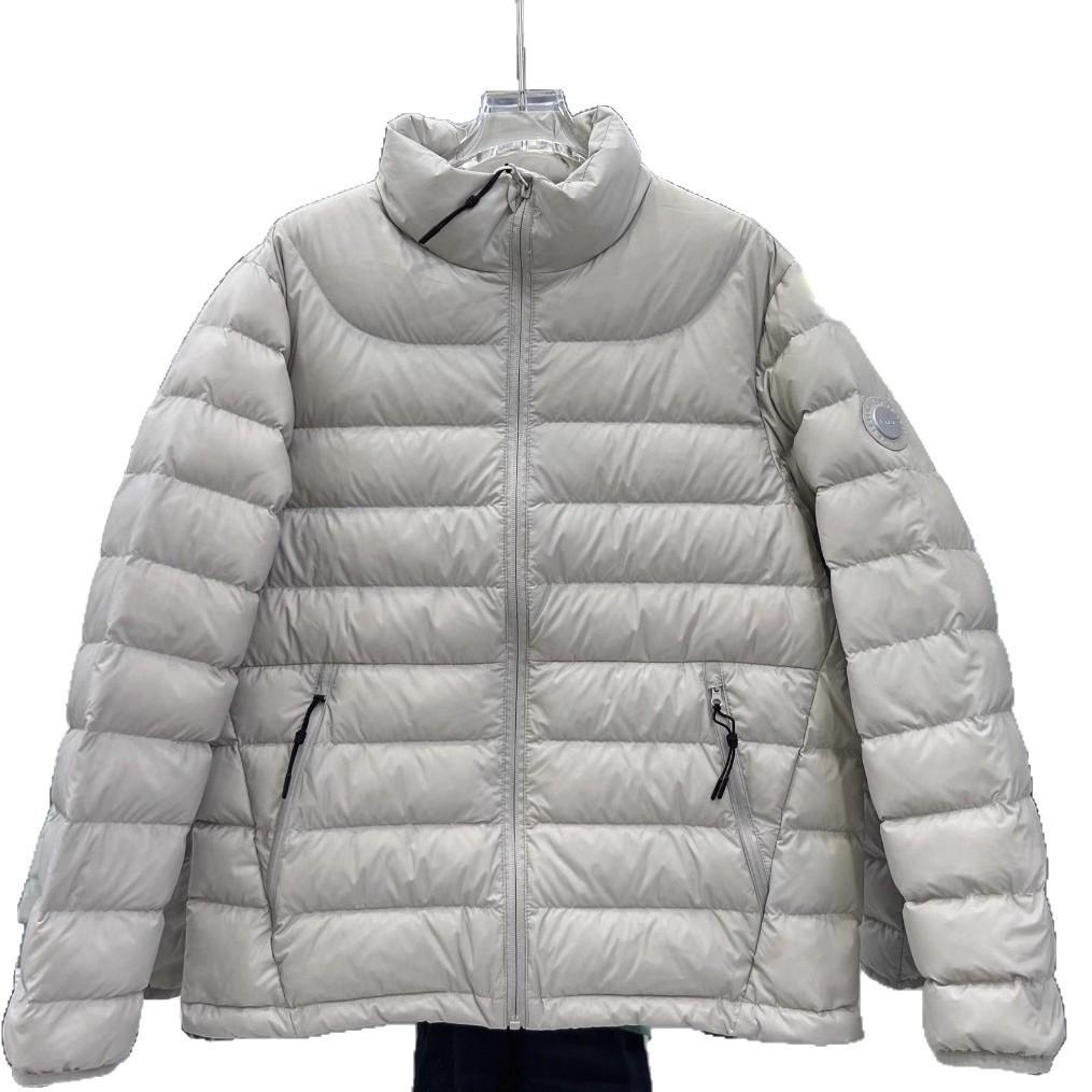 Pinghu Winter New White Duck Down Light and Thin Hooded Outdoor Down Jacket Women's Warm Student Jacket Tide