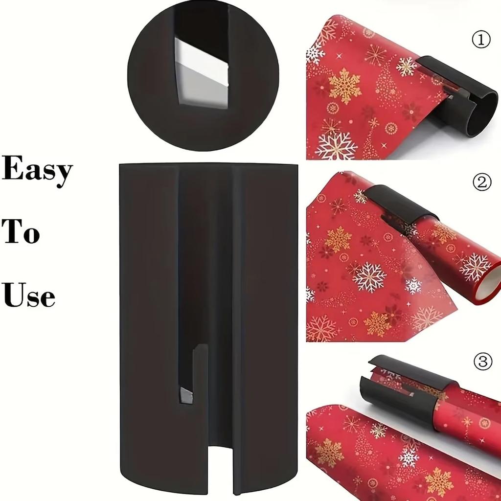 A Manual Paper Cutter - Perfect for Crafts And Gift Wrapping, Battery-Free Design, an Ideal Tool for Holidays, Color May Vary.