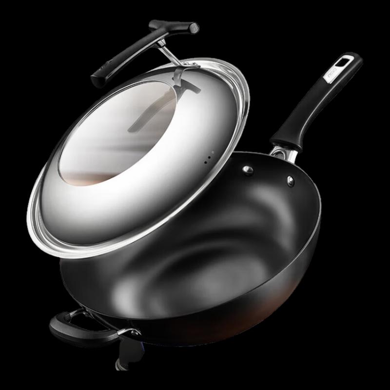 ASD 32cm Cast Iron Rust-Proof Wok