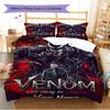 Name Custom Black-Venom Pattern Bedding Set Quilt Cover Pillowcase Home Decor Gift (1 * Duvet Cover + 2 * Pillowcase, Without Core)