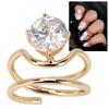 Women Finger Nail   Electroplated Copper Nail   Exquisite Stylish Nail Art
