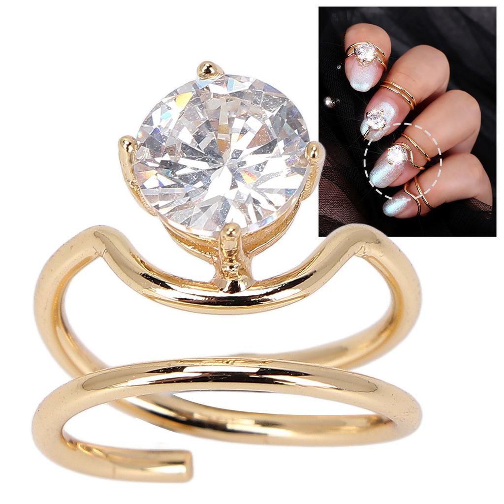 Women Finger Nail   Electroplated Copper Nail   Exquisite Stylish Nail Art
