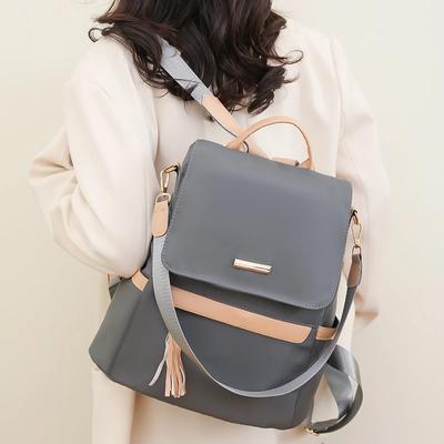 Nylon Reißverschluss Mode Rucksäcke Basic Style Taschen für Frauen Innentasche mit Reißverschluss