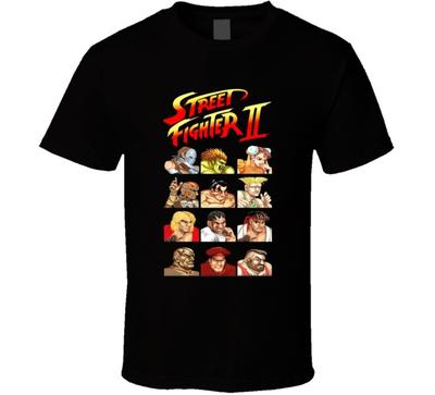 Street Fighter 2 Characters Cool Video Game Retro T Shirt Unisex T-Shirt