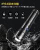 Powerful flashlight with USB 5 dimming IP54 waterproof and zoom remaining battery power aluminum alloy 18650 battery battery ideal for mountain night