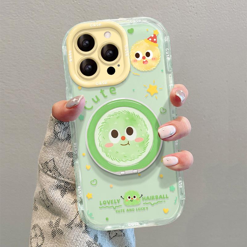 Colored briquettes are suitable for Apple 16 cute mobile phone case iphone13pro fulcrum bracket 15max sweet 14 women