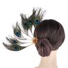 Headwear Hairstyle Design Tool Peacock Feather Hairpin Hair Accessories Ethnic Dance Hair Stick