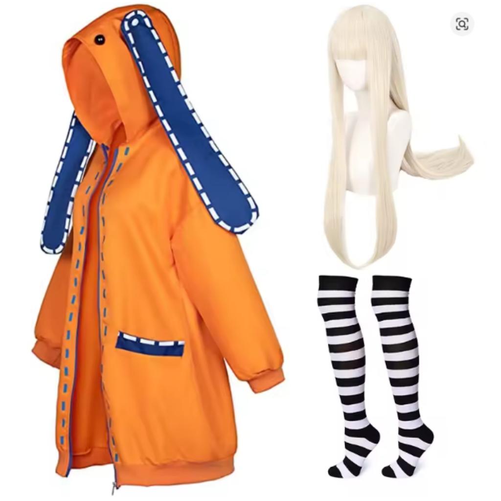 Anime Kakegurui Yomotsuki Runa Cosplay Kostüm Jas JK Schule Uniformen Jas Hoodie Halloween Karneval Kleidung